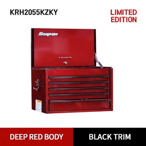 KRH2055KZKY Heritage Series 5 Drawer Top Chest (Deep Red Body X Black Trim) 스냅온 헤리티지 시리즈 리미티드 에디션 5 서랍 탑체스트 (딥 레드 바디 X 블랙 트림)