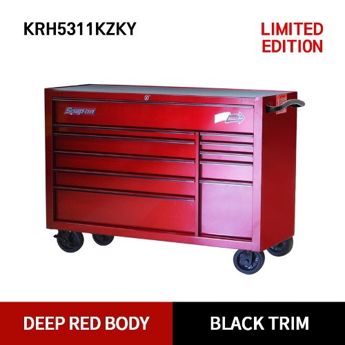KRH5311KZKY 53&quot; 11-Drawer Double-Bank Heritage Series Roll Cab (Deep Red/Black) 스냅온 헤리티지 시리즈 리미티드 에디션 53&quot; 더블 뱅크 툴박스 (딥 레드/블랙)