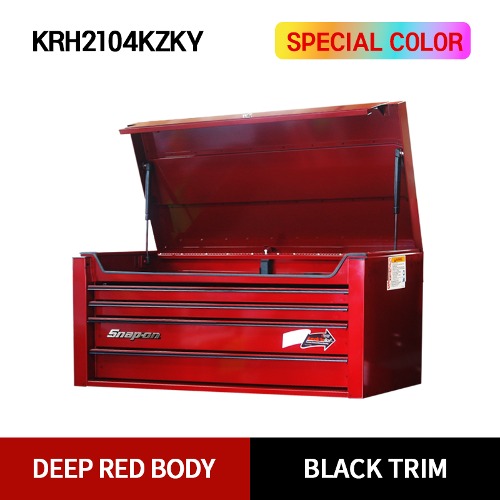 KRH2104KZKY Heritage Series 4 Drawer Top Chest (Deep Red Body X Black Trim) 스냅온 헤리티지 시리즈 리미티드 에디션 40인치 4 서랍 탑체스트 (딥 레드 바디 X 블랙 트림)