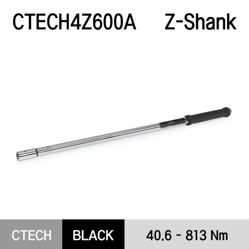 CTECH4Z600A Interchangable Head Z-Shank ControlTech® Industrial Torque Wrench (30–600 ft-lb) 스냅온교환식 헤드 Z-Shark ControlTech® 산업용 토크 렌치 (30~600ft-lb) (40.6-813N.m)