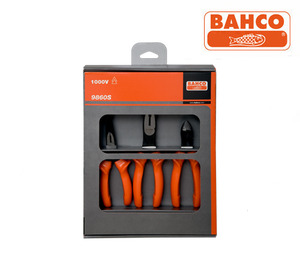 BAHCO 9860S Insulated Pliers Set (3 pcs) 바코 3종 절연 플라이어 세트 (니퍼, 펜치, 롱노즈)