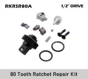 RKRSR80A 1/2&quot; Drive Quick-Release Ratchet Repair Kit 스냅온 1/2&quot; 드라이브 80 기어 퀵 릴리스 라쳇 리페어 수리 키트 (대응모델 : SR80A, SHR80A, SRL80A, SRX80B, SHRX80B, SHRLF80A)