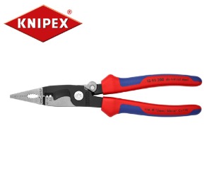 KNIPEX 13 92 200 Pliers for Electrical Installation with soft grip and opening spring 크니펙스 (크니픽스) 전기 설치용 다기능 플라이어