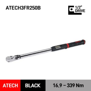 ATECH3FR250B 1/2&quot; Drive TechAngle® Flex-Head Torque Wrench (16.9 - 339 Nm) (12.5–250 ft-lb) 스냅온 1/2&quot; 드라이브 디지털 토크렌치 토르크렌치