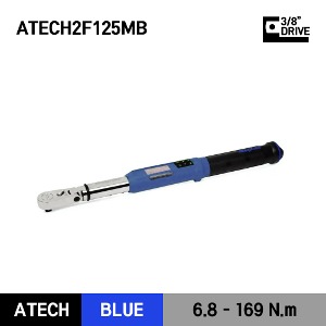 ATECH2F125MB 3/8&quot; Drive TechAngle® Flex-Head Torque Wrench, Blue (5-125 ft-lb) (6.8-169 Nm) 스냅온 3/8&quot; 드라이브 디지털 앵글 토크렌치 토르크렌치 블루