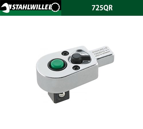 STAHLWILLE 725QR/4 (58253004), 725QR/5 (58253005), 725QR/10 (58253010) QuickRelease ratchet insert tools 스타빌레 토크 렌치 헤드