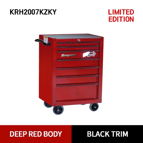 KRH2007KZKY Heritage Series Roll Cab, 7 Drawers (Deep Red Body X Black Trim) 스냅온 헤리티지 시리즈 리미티드 에디션 26인치 7 서랍 툴박스 (딥 레드 바디 X 블랙 트림)