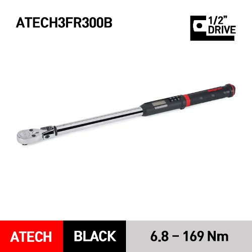 ATECH3FR300B 1/2&quot; Drive TechAngle® Electronic Torque Wrench (15-300 ft-lb) (20.3-406.7 Nm) 스냅온 1/2&quot; 드라이브 디지털 토크렌치 토르크렌치