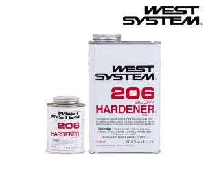 WEST SYSTEM (웨스트 시스템) 206 슬로우 경화제 (느린 경화제) Slow Hardener / 206-A (206 ml) / 206-B (814 ml) / 206-C (3.57 L)