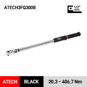 ATECH3FQ300B  1/2&quot; Drive TechAngle® Quick-Release Flex-Head Torque Wrench (15-300 ft-lb)(20.3-406.7 Nm) 스냅온 1/2&quot; 퀵 릴리스 플렉스 헤드 디지털 토크렌치 토르크렌치