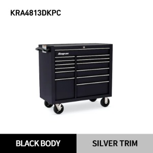 KRA4813DKPC 40&quot; 13-Drawer Double-Bank Heritage Series Roll Cab (Gloss Black) 스냅온 헤리티지 시리즈 40&quot; 더블 뱅크 13도어 툴박스 (블랙)