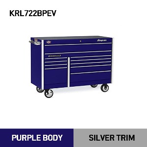 KRL722BPEV 54&quot; 11 Drawer Double-Bank Masters Series Roll Cab (Purple) 스냅온 마스터 시리즈 54인치 더블 뱅크 툴박스 (퍼플)