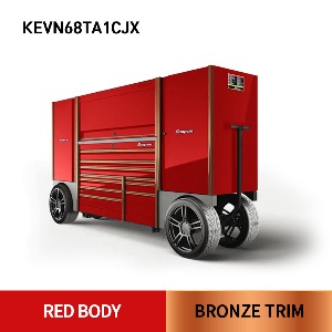KEVN68TA1CJX Double-Bank EPIQ™ Utility Vehicle with SpeeDrawer (Red with Stainless Top) 스냅온 EPIQ 시리즈 스페셜 오더 컬러 레드/브론즈 EUV 툴박스